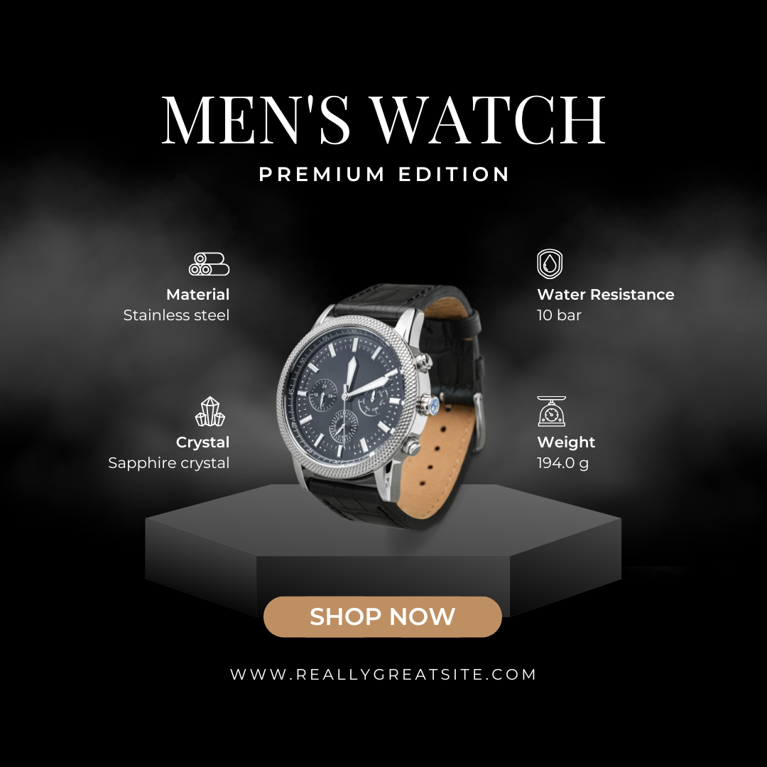 Elegant Watch Sale Overview Instagram Post